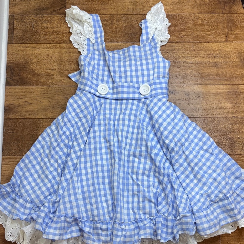 Only Little Once Size 10 Dorothy Pinafore Twirl Dress Wizard of OZ Dress Up